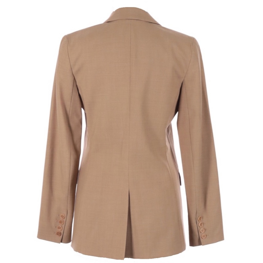 new Theory ✧ Lightweight Stretch Wool Blazer Jacket ✧ Neutral Sand ✧ Size 6 - Picture 2 of 13